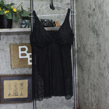 Swim Solutions Control Flyaway Plus Size Lace Swimdress One Piece Black 18W