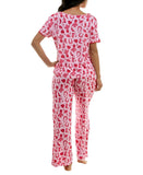 Roudelain Womens Valentine's Fairytale Pajama Shirt Top EJJE319M Cowgirl Pink L
