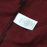 Talbots Womens Striped Round Neck Knit Shirt Long Sleeve Red Stripe PM