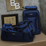 Tag 4-Piece Softside Spinner Suitcase Luggage Set Deep Blue 4-Piece