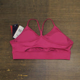 Reebok Womens Padded Workout Ready Sports Bra HI6919 Pink / White 2XL