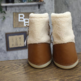 Universal Thread Zenita Lace-Up Fuzzy Moon Boots with Memory Foam Brown 8M