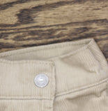 Levis Womens Original Sherpa Corduroy Trucker Jacket White / Pepper Brown L