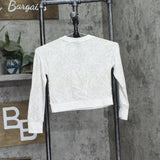 All In Motion Girls Cozy Soft Crewneck Sweatshirt 90570561 Cream Off White XS