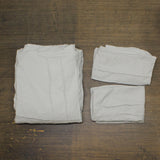 510 Design Porter Soft Wash Pleated Duvet 3-Piece Cover Set Silver Gray Queen