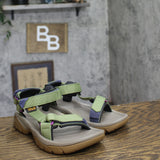 Teva 5 Universal Sport Adjustable Strappy Open Toe Sandals Iguana Green Multi 7M