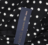 RACHEL by Rachel Roy Polka Dot Harland Printed Halter Dress Black / White M