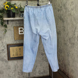 Vanity Fair Pull-On Denim Jeans with Elastic Waist Light Blue 18W Reg