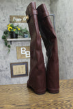 A New Day Tambra Mid-Calf Boots Faux Leather 94568863 Burgundy Red 7M