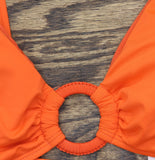 Lauren Ralph Lauren Macrame-Ring Bikini Top 20501142 Persimmon Orange 8