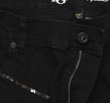 DG2 by Diane Gilman Womens Sequin Straight Leg Jeans Black 16W Tall