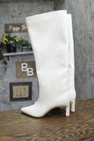 On 34th Womens Rachelle Stovepipe Boots 10019723900 Bone Smooth 6.5M