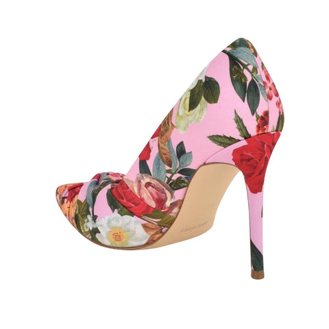 Nine West Womens Faiza2 Pump Stiletto Heels WNFAIZA2 Pink Floral 9M