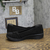 Lifestride Womens Glamour Ballet Flat Skimmers J6150F1 Black 10M