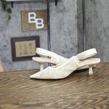 A New Day Womens Milan Slingback Pumps 93708032 Cream Off White 6.5M