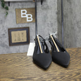 A New Day Simone Rhinestone Ball Slingback Heels 94660895 Black 7.5M