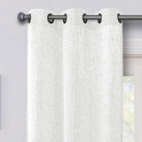 Regal Home Light-Filtering Grommet Top Single Curtain Panel White 38" x 84"