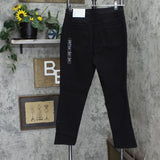 Christopher & Banks  Womens Straight Leg Relaxed Fit Jeans Black 6 Short