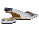Michael Michael Kors Womens Darrington Slingback Flats 40F4DTFP1M Silver Gray 9M