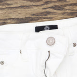 Curations Womens Patch Boyfriend Rolled Cuff Jeans 602648 White 4