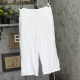 City Studio Juniors Lined Wide Leg Back Zip Side Pocket Dress Pants White 11