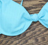 Sanctuary Swim Top Sweetheart-Neck Underwire Blue D