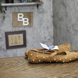 Universal Thread Penny Studded Mary Jane Flats 94303795 Brown 6.5M
