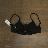 Bar III Womens Resort Solids Ring-Detail Bikini Swim Top MBRS24101 Black S