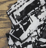 Ny Collection Chiffon Sleeve Poncho Printed Blouse Top Black Acutelines XL