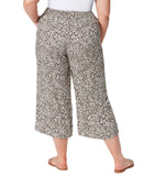 Jessica Simpson Plus Size Imogen Wide-Leg Soft Pants Daisy Meadow Green 1X