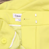 Calvin Klein Womens Plus Size Lux Highline Tab-Waist Pants Pear Green 22W