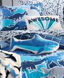 Charter Club Kids Dino Camo 3-Piece Cotton Comforter Set Blue Multi Full / Queen