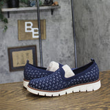 Easy Spirit Valina Slip-On Knit Flex Comfort Shoes SEVALINA15 Dark Blue Multi 6M