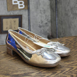 A New Day Womens Joy Ballet Pumps 90510964 Silver Gray 8.5M