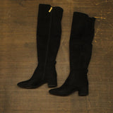 Michael Kors Braden Mid Riding Over-The-Knee Boots 40F2BNMBES Black 5.5M