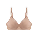 Wacoal Womens Simply Done Seamless Wire Free T-Shirt Bra Beige Brown 38DDD