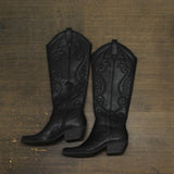 Wild Fable Womens Kenzi Western Boots with Memory Foam Insole Jet Black 9M