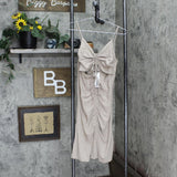 Bb Dakota Womens Take A Peek Dress Natural Brown S