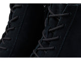 Toms Womens Suede Evelyn Lace-up Ankle Boot 10020231 Black Suede 8.5M