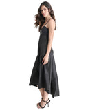 DKNY Womens Sleeveless Satin Slipdress P4GBNX19 Black 10