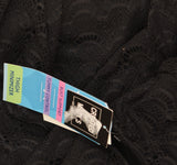 Swim Solutions Plus Size Lace Swimdress Flyaway One Piece Swimsuit Black 18W