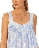 Eileen West Womens Sleeveless Chemise Nightgown E20007 Pigment Rose Blue S