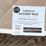 Great Bay Home Washable Accent Runner Rug Distressed Moroccan Grey 2'4" x 7'