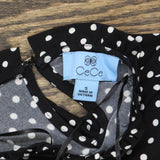 Cece \Women's Puff Sleeve Key Item Polka Dot Knit Top 7099639