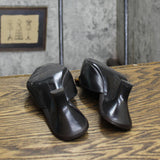 Liz Claiborne Womens Cameo Vintage Leather Tassel Pointed Toe Heels Black 6M