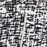 Kenneth Cole Reaction Asymmetrical Zip Half Sleeve Snap Front Jacket Multi 8
