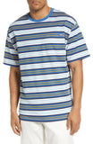 Dickies Mens Utility Clean Stripe Pocket Cotton T-Shirt Tee Cobalt Stripe Blue M