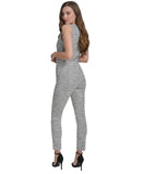 Halston Womens Mid-Rise Boucle Skinny Pants HI475A4G Black / Cream XL