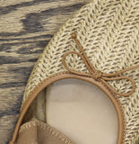 A New Day Ida Woven Raffia Mule Flats 94822385 Beige Brown 9.5M