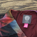 Vince Camuto Womens Printed Long-Sleeve Bodycon Dress VC4M5555 Red Multi 8